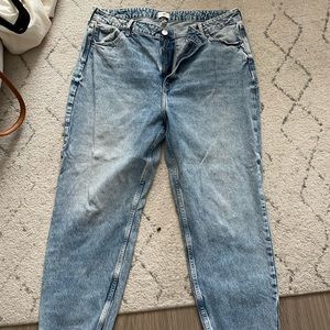 ASOS curve River Island light wash denim mom jean size 20